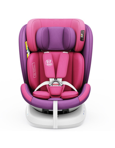 isizeTWT_UnicornPink,Scaun Auto TWT Plus DELUXE BUF BOOF iSIZE UnicornPink cu Isofix rotativ 360 grade 40-150 cm