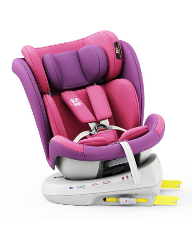 isizeTWT_UnicornPink,Scaun Auto TWT Plus DELUXE BUF BOOF iSIZE UnicornPink cu Isofix rotativ 360 grade 40-150 cm