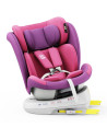 isizeTWT_UnicornPink,Scaun Auto TWT Plus DELUXE BUF BOOF iSIZE UnicornPink cu Isofix rotativ 360 grade 40-150 cm