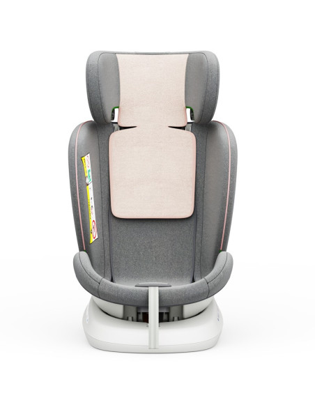 iSizeTWT_Pink,Scaun Auto TWT Plus DELUXE BUF BOOF iSIZE Pink cu Isofix rotativ 360 grade 40-150 cm