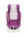 iSizeTWT_Purple,Scaun Auto TWT Plus DELUXE BUF BOOF iSIZE Purple cu Isofix rotativ 360 grade 40-150 cm