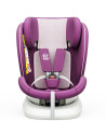 iSizeTWT_Purple,Scaun Auto TWT Plus DELUXE BUF BOOF iSIZE Purple cu Isofix rotativ 360 grade 40-150 cm