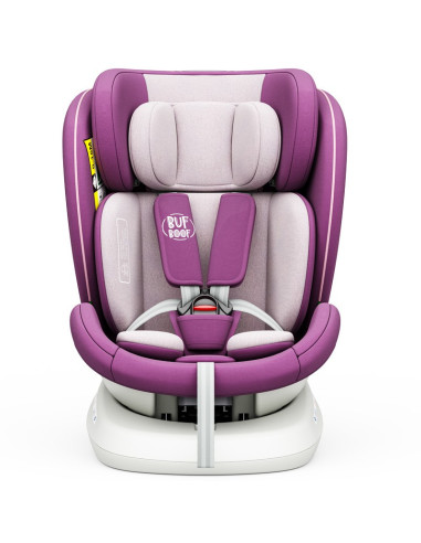 iSizeTWT_Purple,Scaun Auto TWT Plus DELUXE BUF BOOF iSIZE Purple cu Isofix rotativ 360 grade 40-150 cm