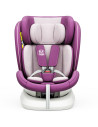 iSizeTWT_Purple,Scaun Auto TWT Plus DELUXE BUF BOOF iSIZE Purple cu Isofix rotativ 360 grade 40-150 cm