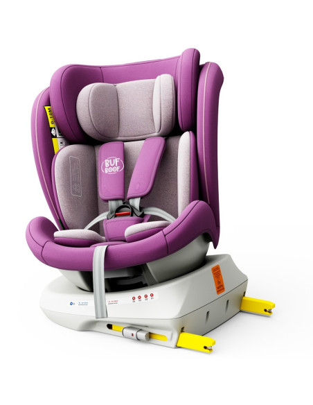 iSizeTWT_Purple,Scaun Auto TWT Plus DELUXE BUF BOOF iSIZE Purple cu Isofix rotativ 360 grade 40-150 cm