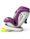 iSizeTWT_Purple,Scaun Auto TWT Plus DELUXE BUF BOOF iSIZE Purple cu Isofix rotativ 360 grade 40-150 cm