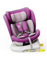iSizeTWT_Purple,Scaun Auto TWT Plus DELUXE BUF BOOF iSIZE Purple cu Isofix rotativ 360 grade 40-150 cm