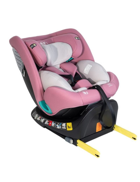 Saphir_Purple,Scaun Auto Saphir DELUXE BUF BOOF iSIZE Purple cu Isofix pozitie somn 165 grade rotativ 360 grade 40-150 cm