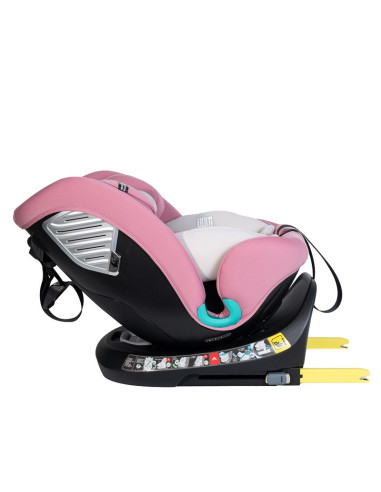 Saphir_Purple,Scaun Auto Saphir DELUXE BUF BOOF iSIZE Purple cu Isofix pozitie somn 165 grade rotativ 360 grade 40-150 cm