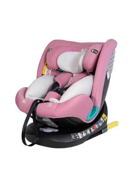 Saphir_Purple,Scaun Auto Saphir DELUXE BUF BOOF iSIZE Purple cu Isofix pozitie somn 165 grade rotativ 360 grade 40-150 cm