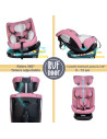 Saphir_Purple,Scaun Auto Saphir DELUXE BUF BOOF iSIZE Purple cu Isofix pozitie somn 165 grade rotativ 360 grade 40-150 cm