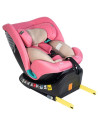 Saphir_UnicornPink,Scaun Auto Saphir DELUXE BUF BOOF iSIZE UnicornPink cu Isofix pozitie somn 165 grade rotativ 360 grade 40-150