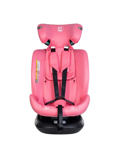 Saphir_UnicornPink,Scaun Auto Saphir DELUXE BUF BOOF iSIZE UnicornPink cu Isofix pozitie somn 165 grade rotativ 360 grade 40-150