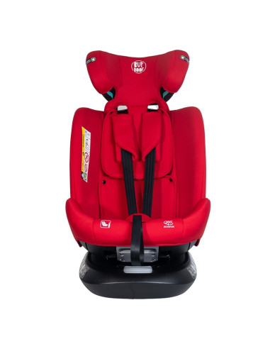 Saphir_Red,Scaun Auto Saphir DELUXE BUF BOOF iSIZE Red cu Isofix pozitie somn 165 grade rotativ 360 grade 40-150 cm