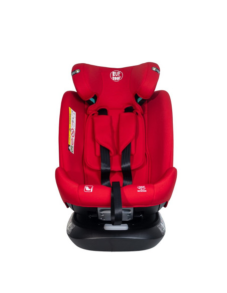Saphir_Red,Scaun Auto Saphir DELUXE BUF BOOF iSIZE Red cu Isofix pozitie somn 165 grade rotativ 360 grade 40-150 cm