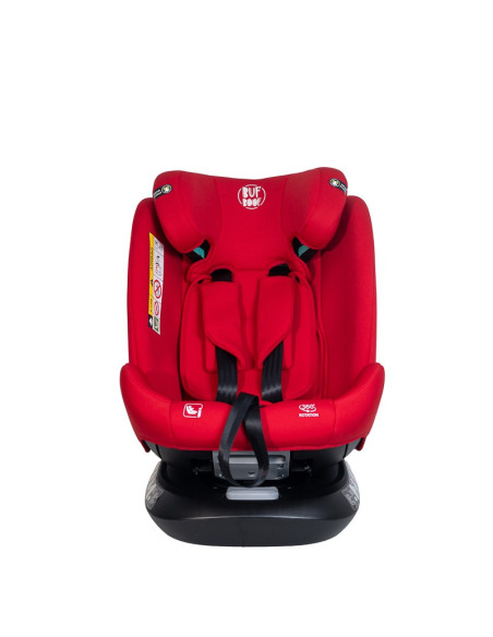 Saphir_Red,Scaun Auto Saphir DELUXE BUF BOOF iSIZE Red cu Isofix pozitie somn 165 grade rotativ 360 grade 40-150 cm