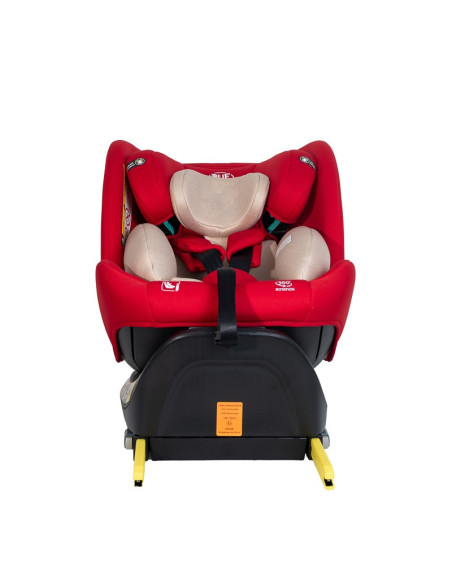 Saphir_Red,Scaun Auto Saphir DELUXE BUF BOOF iSIZE Red cu Isofix pozitie somn 165 grade rotativ 360 grade 40-150 cm