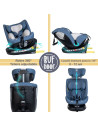 Saphir_Blue,Scaun Auto Saphir DELUXE BUF BOOF iSIZE Blue cu Isofix pozitie somn 165 grade rotativ 360 grade 40-150 cm