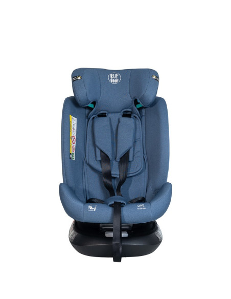 Saphir_Blue,Scaun Auto Saphir DELUXE BUF BOOF iSIZE Blue cu Isofix pozitie somn 165 grade rotativ 360 grade 40-150 cm