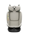 B.Joy_LightGreyCAT,Scaun Auto B-Joy DELUXE BUF BOOF iSIZE LightGreyCAT cu Isofix pozitie somn 155 grade rotativ 360 grade 40-150