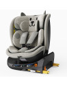B.Joy_LightGreyCAT,Scaun Auto B-Joy DELUXE BUF BOOF iSIZE LightGreyCAT cu Isofix pozitie somn 155 grade rotativ 360 grade 40-150