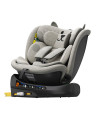 B.Joy_LightGreyCAT,Scaun Auto B-Joy DELUXE BUF BOOF iSIZE LightGreyCAT cu Isofix pozitie somn 155 grade rotativ 360 grade 40-150