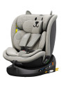 B.Joy_LightGreyCAT,Scaun Auto B-Joy DELUXE BUF BOOF iSIZE LightGreyCAT cu Isofix pozitie somn 155 grade rotativ 360 grade 40-150