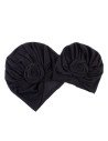 UP-drl_set2turbN,Set turbane mama-copil cu pampoane, negru