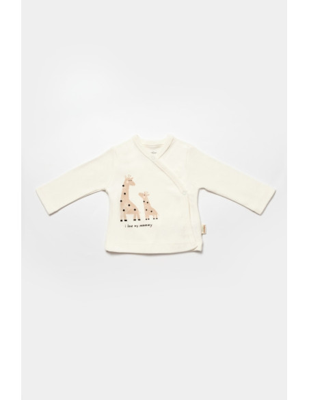 UP-BC-CSY5112,Set de 10 piese pentru nou nascut, 100% bumbac organic, Giraffe, BabyCosy