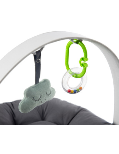 UP-bj_8781,Babynest cu bara de jucarii, BabyJem, antracit