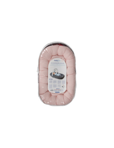 UP-bj_8783,Babynest cu bara de jucarii, BabyJem, somon
