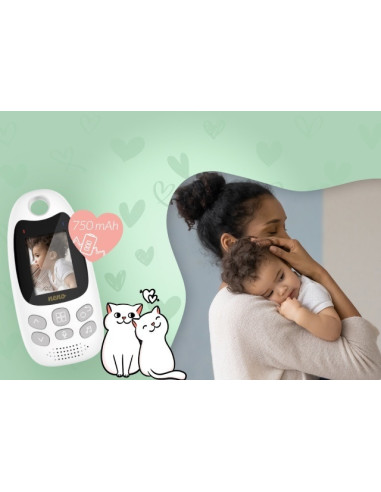 UP-NEN-MAM-NN006,Neno Gato 2 – monitor electronic pentru bebeluși cu receptor wireless