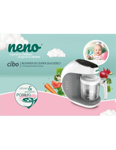 UP-NEN-MAM-UR001,Neno Cibo – blender pentru copii cu funcție de gătire la abur