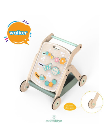 UP-Mtyz_tch,Antepremergator model BBQ din lemn 5 in 1 MamaToyz cu masuta de activitati