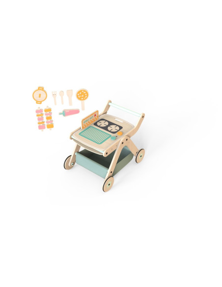 UP-Mtyz_tch,Antepremergator model BBQ din lemn 5 in 1 MamaToyz cu masuta de activitati