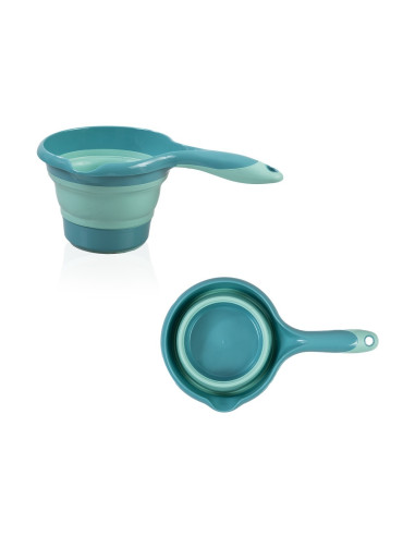 UP-bj_5964,Set cadita pliabila de baie Babyjem, 5 piese, turcoaz
