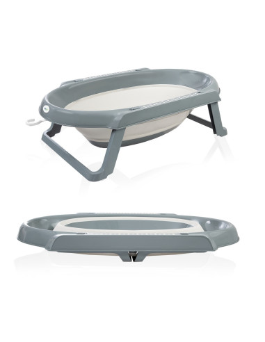 UP-bj_5965,Set cadita pliabila de baie Babyjem, 5 piese, antracit