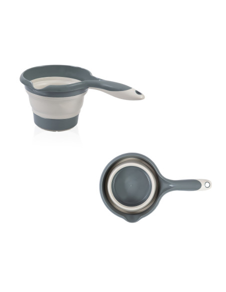 UP-bj_5965,Set cadita pliabila de baie Babyjem, 5 piese, antracit