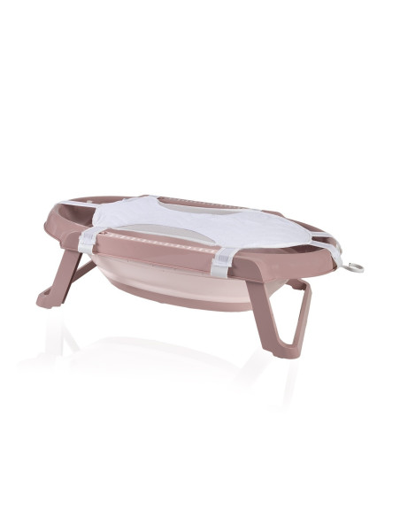 UP-bj_5966,Set cadita pliabila de baie Babyjem, 5 piese, somon