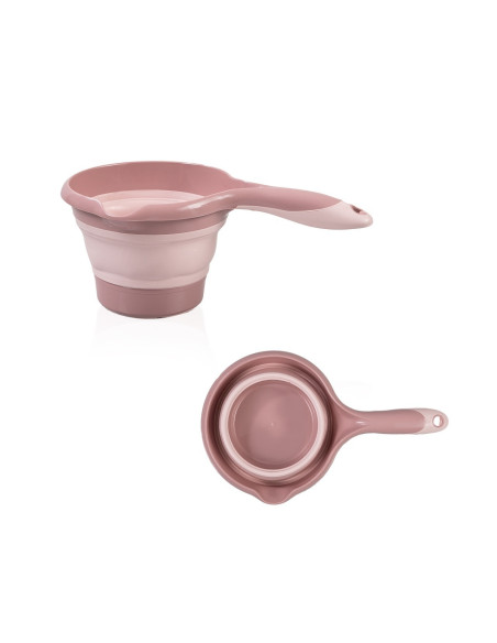 UP-bj_5966,Set cadita pliabila de baie Babyjem, 5 piese, somon