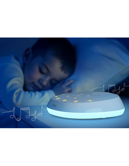 UP-NEN-MAM-LM003,Neno Lumia – Lampă de veghe pentru bebeluși cu lumini, sunete și pulsometru