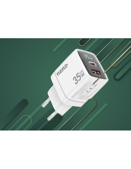 UP-NEN-DOM-LS001,Adaptor priza 35W cu incarcare rapida si protectie supracurent