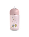 UP-8426420086745,Sticlă de apă fără picurare, Bears, 340 ml, roz, Suavinex
