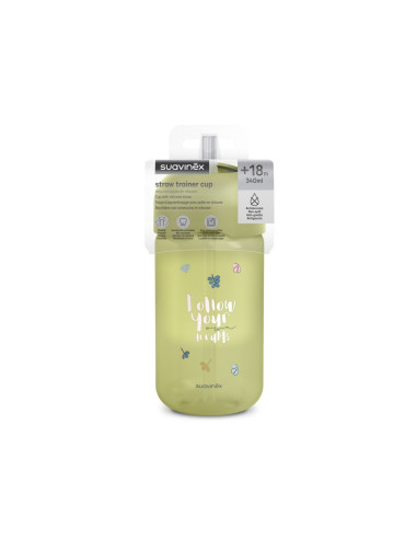 UP-8426420086752,Sticlă de apă fără picurare, Bears, 340 ml, verde, Suavinex