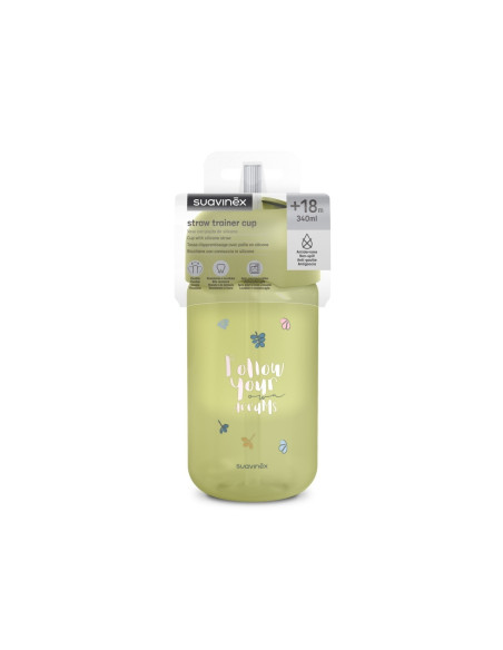 UP-8426420086752,Sticlă de apă fără picurare, Bears, 340 ml, verde, Suavinex