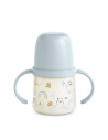 UP-8426420086981,Prima cană cu muștiuc din silicon 150 ml, +4l, Bears, albastru, Suavinex