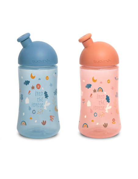 UP-8426420072069,Sticlă de apă sport, 270 ml, roz, Forest, Suavinex