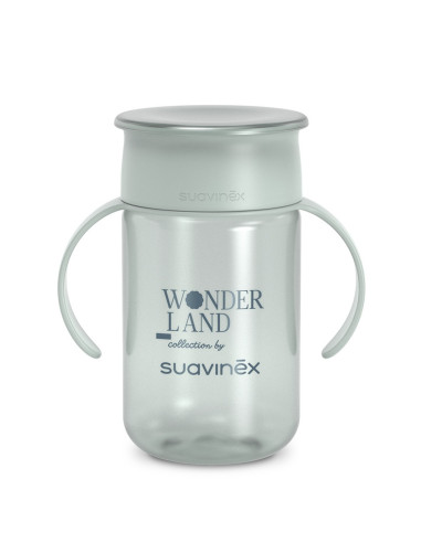 UP-8426420900386,Cană 360° anti-vărsare, 340 ml, verde, Wonder, Suavinex