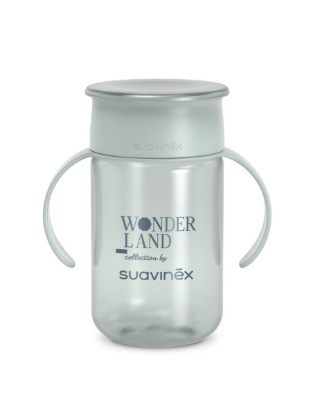 UP-8426420900386,Cană 360° anti-vărsare, 340 ml, verde, Wonder, Suavinex