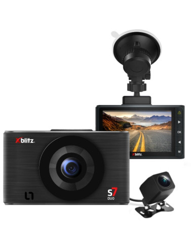 UP-XBL-CAR-DR056,Neno Xblitz S7 Duo - Cameră auto față/spate, Full HD, negru